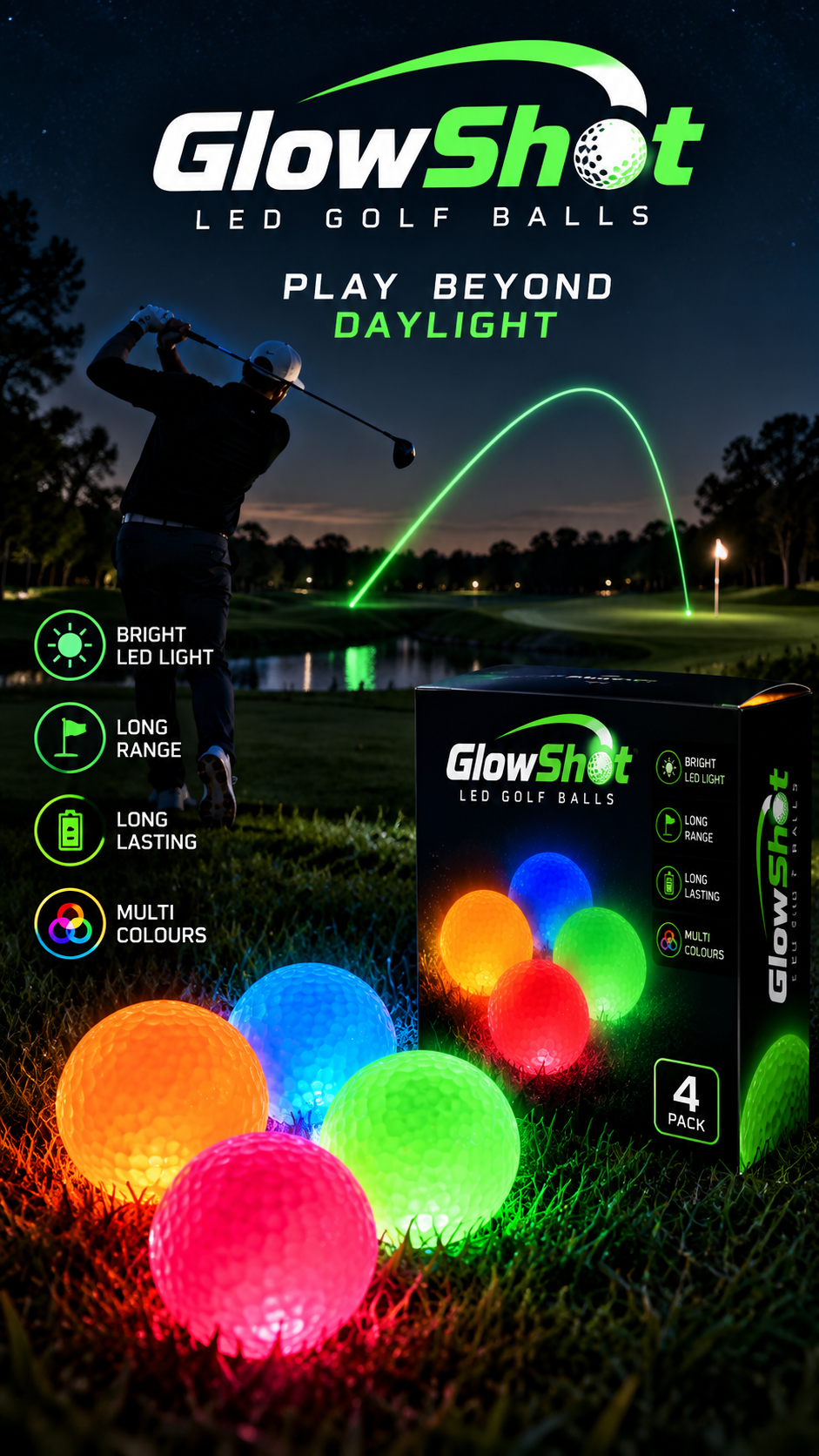GlowShot Golf Balls