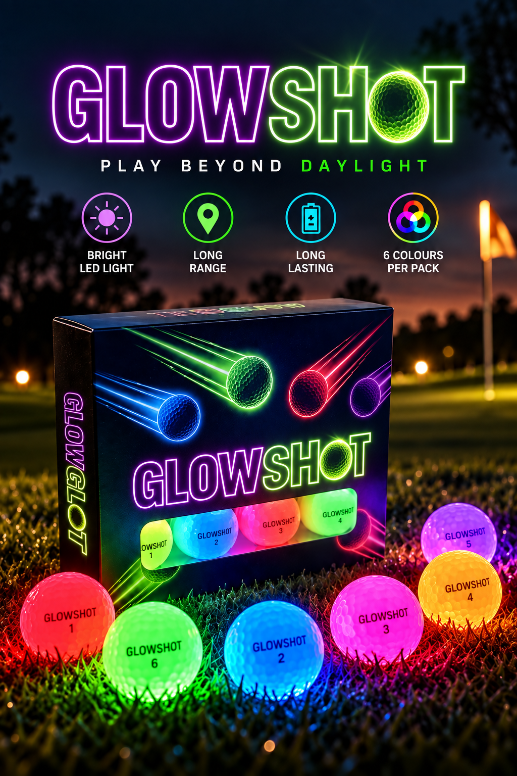 GlowShot Golf Balls